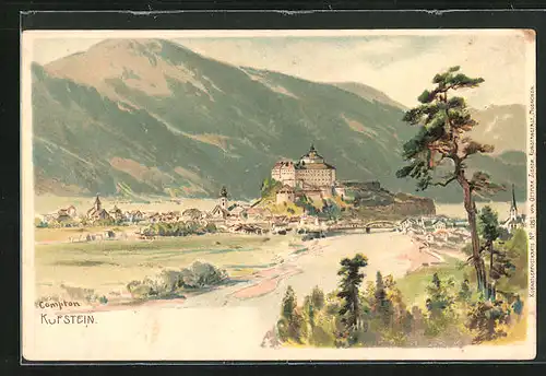 Künstler-AK Edward Theodore Compton: Kufstein, Gesamtansicht
