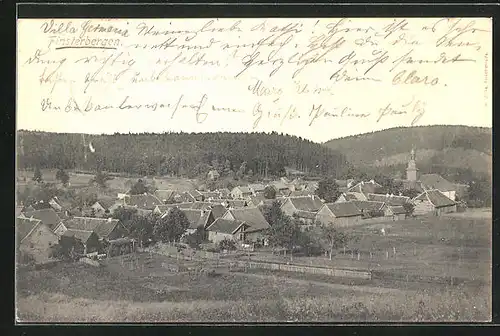 AK Finsterbergen, Ortschaft aus der Vogelschau