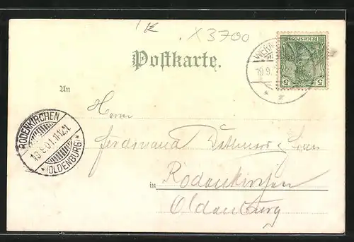Künstler-AK Wernigerode, Teilansicht, Christianenthal
