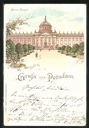 Lithographie Potsdam, Neues Palais