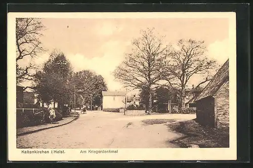 AK Kaltenkirchen i / Holst., Am Kriegerdenkmal