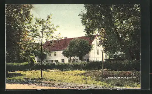 AK Finkenkrug, Gasthaus Alter Finkenkrug im Sonnenschein