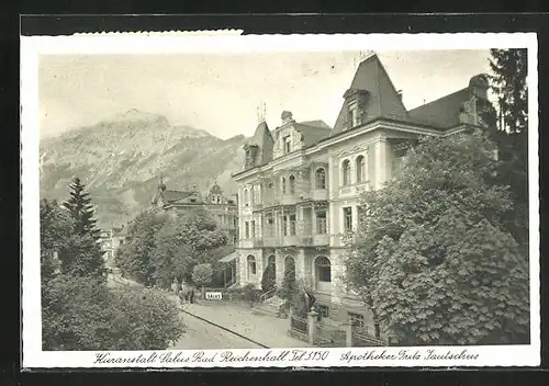 AK Bad Reichenhall, Hotel Kuranstalt Salus
