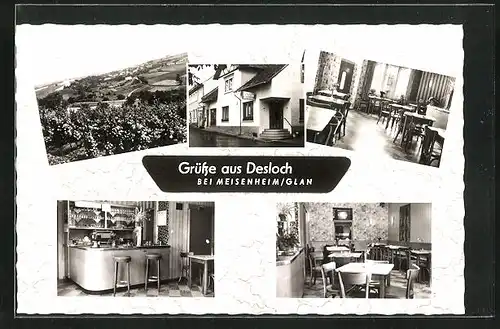 AK Desloch, Teilansichten vom Gasthaus Port-Arthur