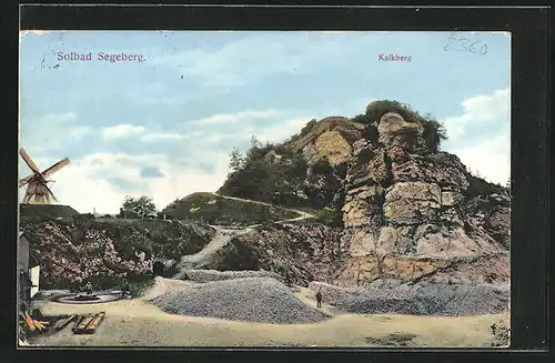 AK Segeberg, Steinbruch am Kalkberg mit Windwühle