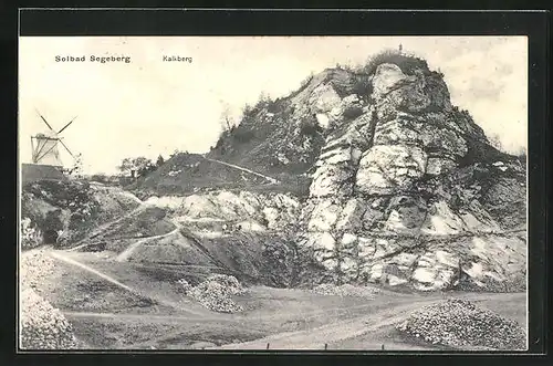 AK Segeberg, Steinbruch am Kalkberg mit Windmühle