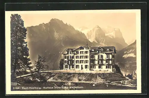 AK Reuti-Hasliberg, Kurhaus Victoria mit Wetterhorn