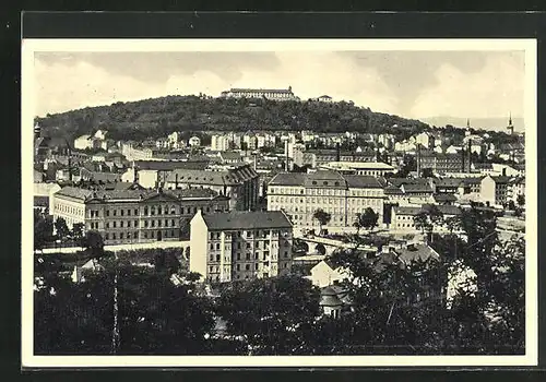 AK Brünn / Brno, Blick gegen den Spielberg