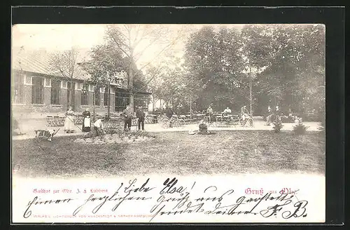 AK Garstedt, Gasthof Zur Ohe mit Terrasse