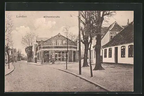 AK Lunden, Wilhelmstrasse im Zentrum