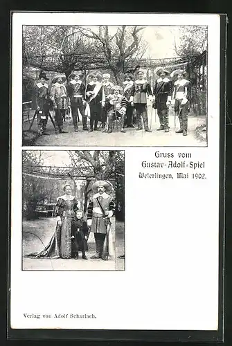 AK Weferlingen, Gustav-Adolf-Spiel im Mai 1902, Schauspieler