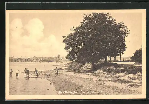 AK Aabenraa, Aabenraa von Lensnakke aus gesehen