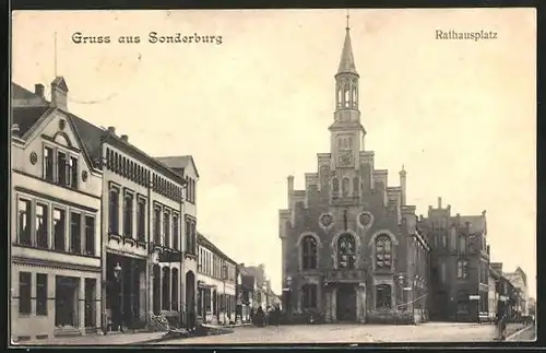 AK Sonderburg, Rathausplatz