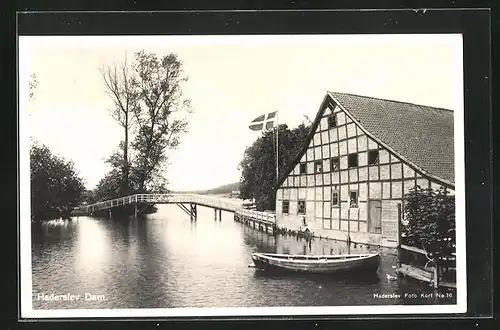 AK Haderslev, Dam mit Brücke