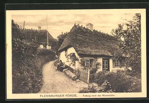 AK Flensburg, Fussweg nach der Munkmühle