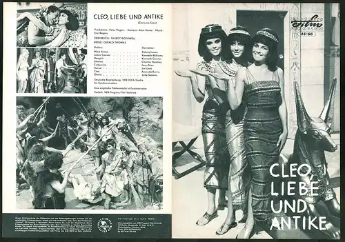 Filmprogramm PFP Nr. 45 /66, Cleo, Liebe und Antike, Sidney James, Kenneth Williams, Regie: Gerald Thomas