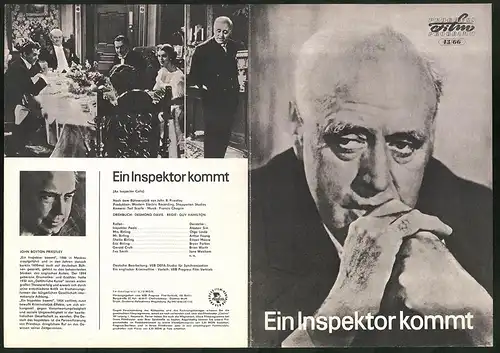 Filmprogramm PFP Nr. 43 /66, Ein Inspektor kommt, Alastair Sim, Olga Lindo, Regie: Guy Hamilton