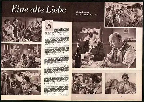 Filmprogramm PFP Nr. 51 /59, Eine alte Liebe, Gisela May, Erich Franz, Regie: Frank Beyer