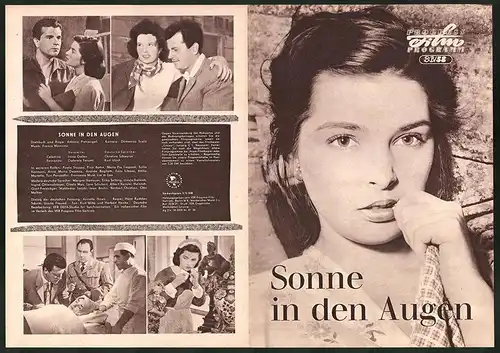 Filmprogramm PFP Nr. 36 /58, Sonne in den Augen, Irene Galter, Gabriele Ferzetti, Regie: Antonio Pietrangeli