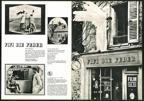 Filmprogramm Film für Sie Nr. 78 /66, Fifi die Feder, Philippe Avron, Mireille Négre, Regie: Albert Lamorisse