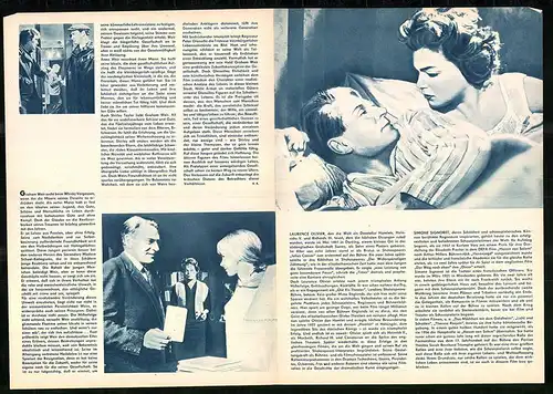 Filmprogramm Film für Sie Nr. 59 /66, Spiel mit dem Schicksal, Laurence Olivier, Simone Signoret, Regie: Peter Glenville