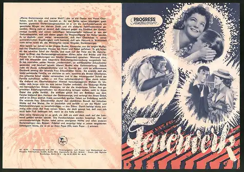 Filmprogramm PFI Nr. 43 /55, Feuerwerk, Romy Schneider, Lilli Palmer, Regie: Kurt Hoffmann