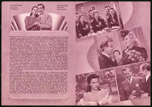 Filmprogramm PFI Nr. 33 /53, Immer nur Du!, Johannes Heesters, Dora Komar, Rudolf Schündler