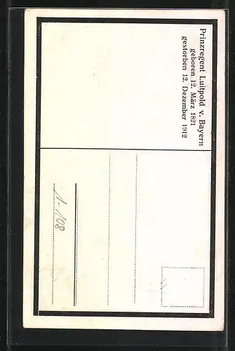 AK Prinzregent Luitpold von Bayern auf Sessel