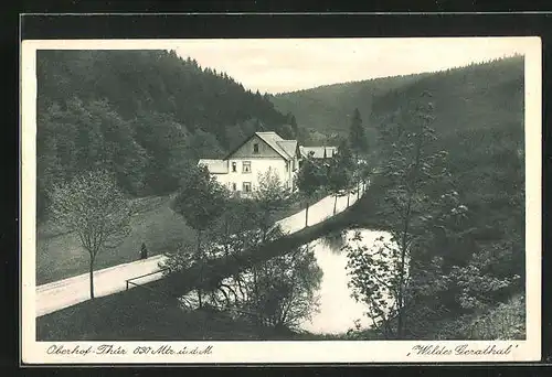 AK Oberhof i. Thüringen, Ansicht Wildes Gerathal