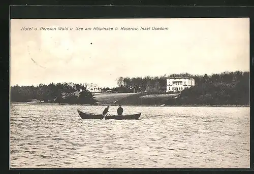 AK Koserow / Usedom, Hotel & Pension Wald am Kölpinsee