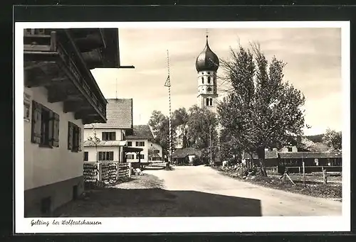AK Gelting, Kirche und Maibaum