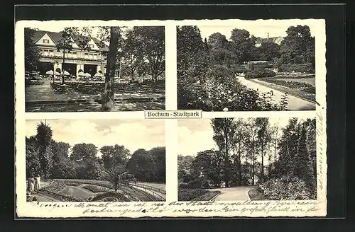 AK Bochum, Teilansichten vom Stadtpark