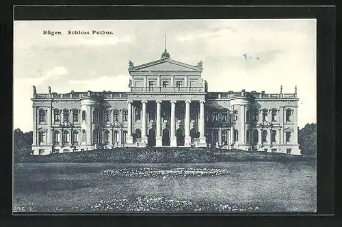 AK Putbus a. R., Blick auf Schloss Putbus