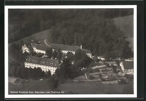 AK Krumbad, Fliegeraufnahme vom Ort