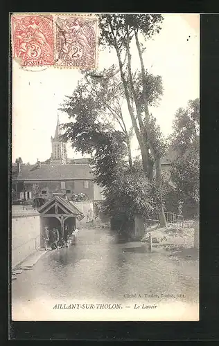 AK Aillant-sur-Tholon, Le Lavoir