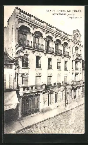 AK Auxerre, Grand Hotel de l`Épée