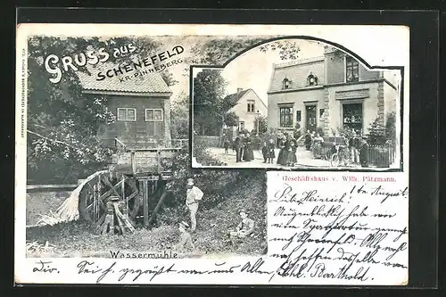 AK Schenefeld, Geschäftshaus von Wilh. Pätzmann, Wassermühle