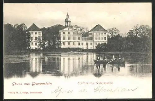 AK Gravenstein, Schloss mit Schlossteich