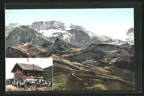 AK Adelboden-Lenk, Hotel Restaurant Hahnenmoospass, Bergpanorama