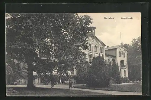 AK Reinbek, Sophienbad mit Garten