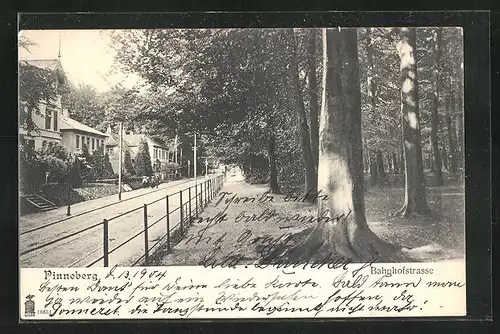 AK Pinneberg, Blick auf die Bahnhofsstrasse