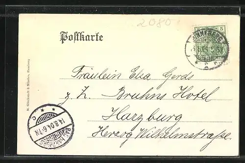 AK Pinneberg, Blick auf die Bahnhofsstrasse