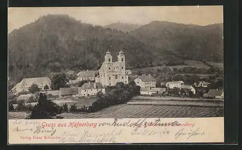 AK Hafnerberg, Ortsansicht mit Kirche