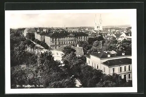 AK Wiener Neustadt, Gesamtansicht aus der Vogelschau