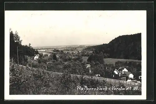 AK Walpersbach-Vorstadt, Gesamtansicht aus der Vogelschau