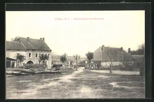 AK Saint-Lèger-sous-Beuvray, La Place