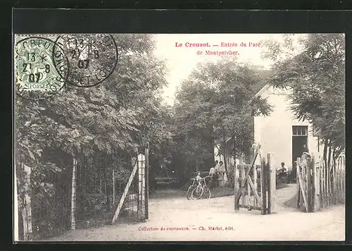 AK Le Creusot, Entrèe du Parc de Montporcher