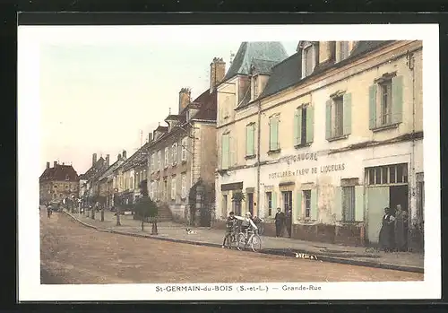 AK St-Germain-du-Bois, Grande Rue, Strassenpartie