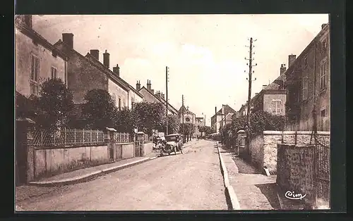 AK Palinges, La Rue de l`Eglise