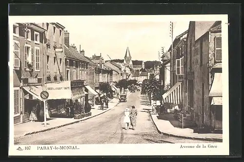 AK Paray-le-Monial, Avenue de la Gare